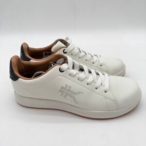 Kuru Roam Bright White Soft Leather Plantar Fasciitis Comfort Casual Sneakers 8